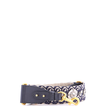 Christian Dior Shoulder Strap Embellished Oblique Canvas