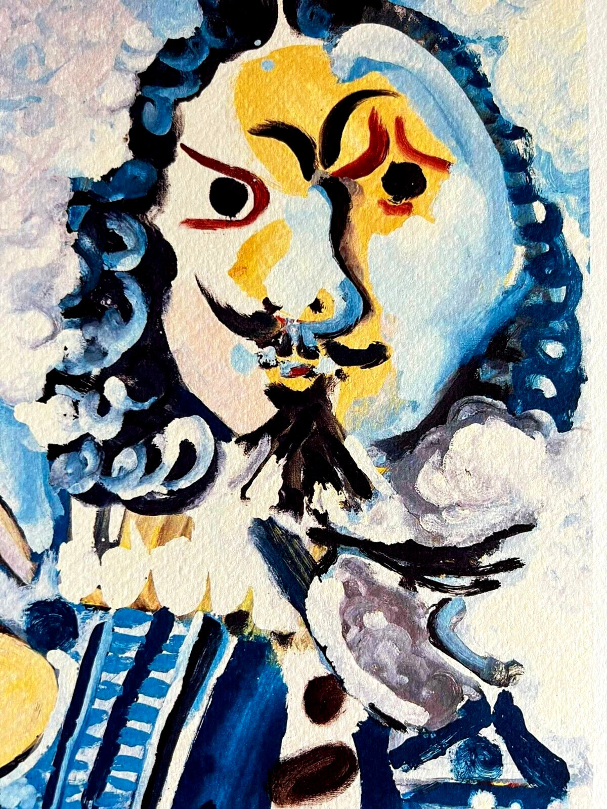 Pablo Picasso Lithograph Coa Signed Op Numbered In Pencil Crayon