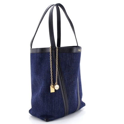 Chloe Spin Tote Denim Medium