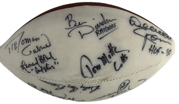 Nfl Greats Autographed Wilson Mini Football