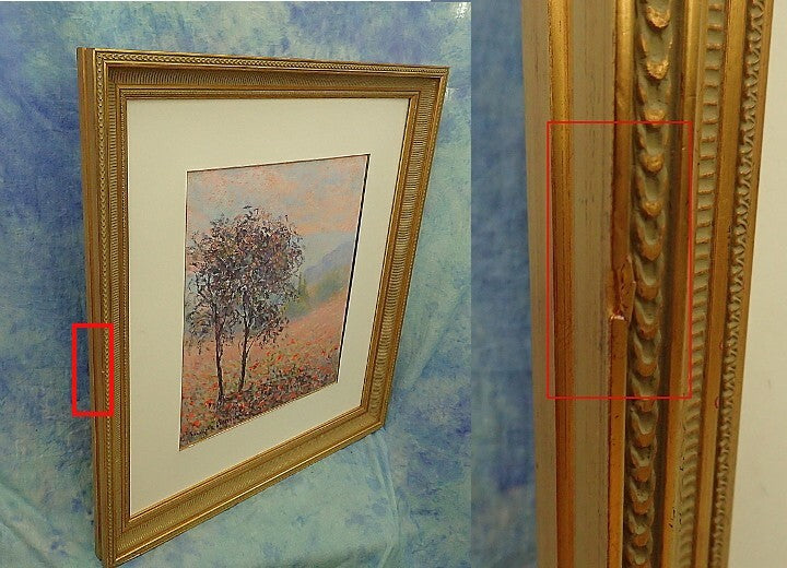 Rodolphe Planquette Original Signed Pastel On Paper Painting Framed Landscape