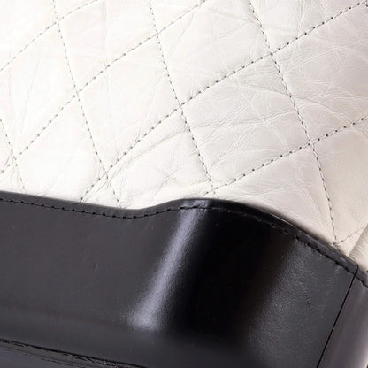 Chanel Bicolor Gabrielle Hobo Quilted Aged Calfskin Small