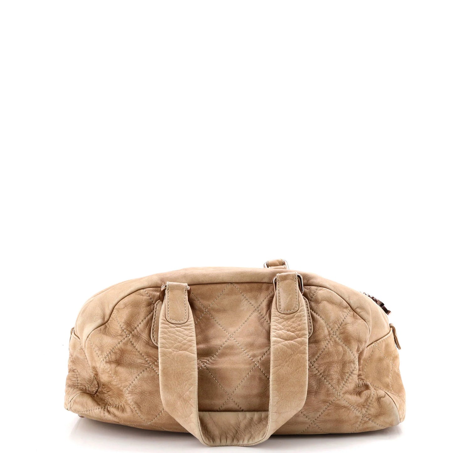 Lambskin Chanel Cloudy Bundle Bowler Bag Quilted