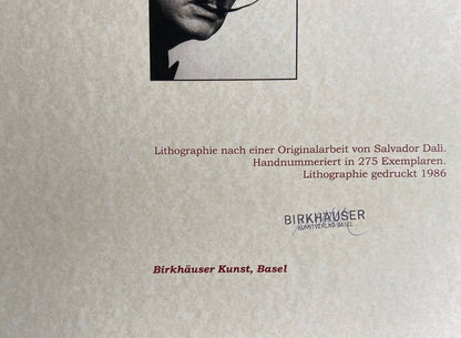 Salvador Dal Lithograph Coa Signed Numbered By