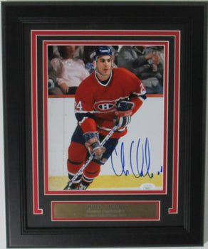 Chris Chelios Hof Montreal Canadiens Signed/Auto 8X10 Photo Framed Jsa 161348