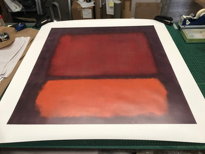 Mark Rothko Untitled () " Poster Modernism Red Orange Purple