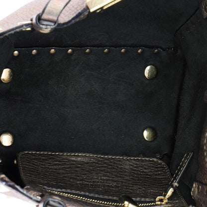 Valentino Garavani Rockstud Tote Pebbled Leather Medium