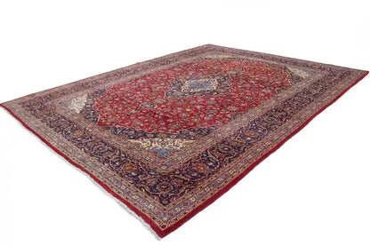Vintage Handmade Oriental Rug Classic Floral Wool