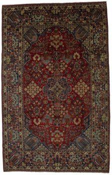 Vintage Handmade Oriental Area Rug Traditional
