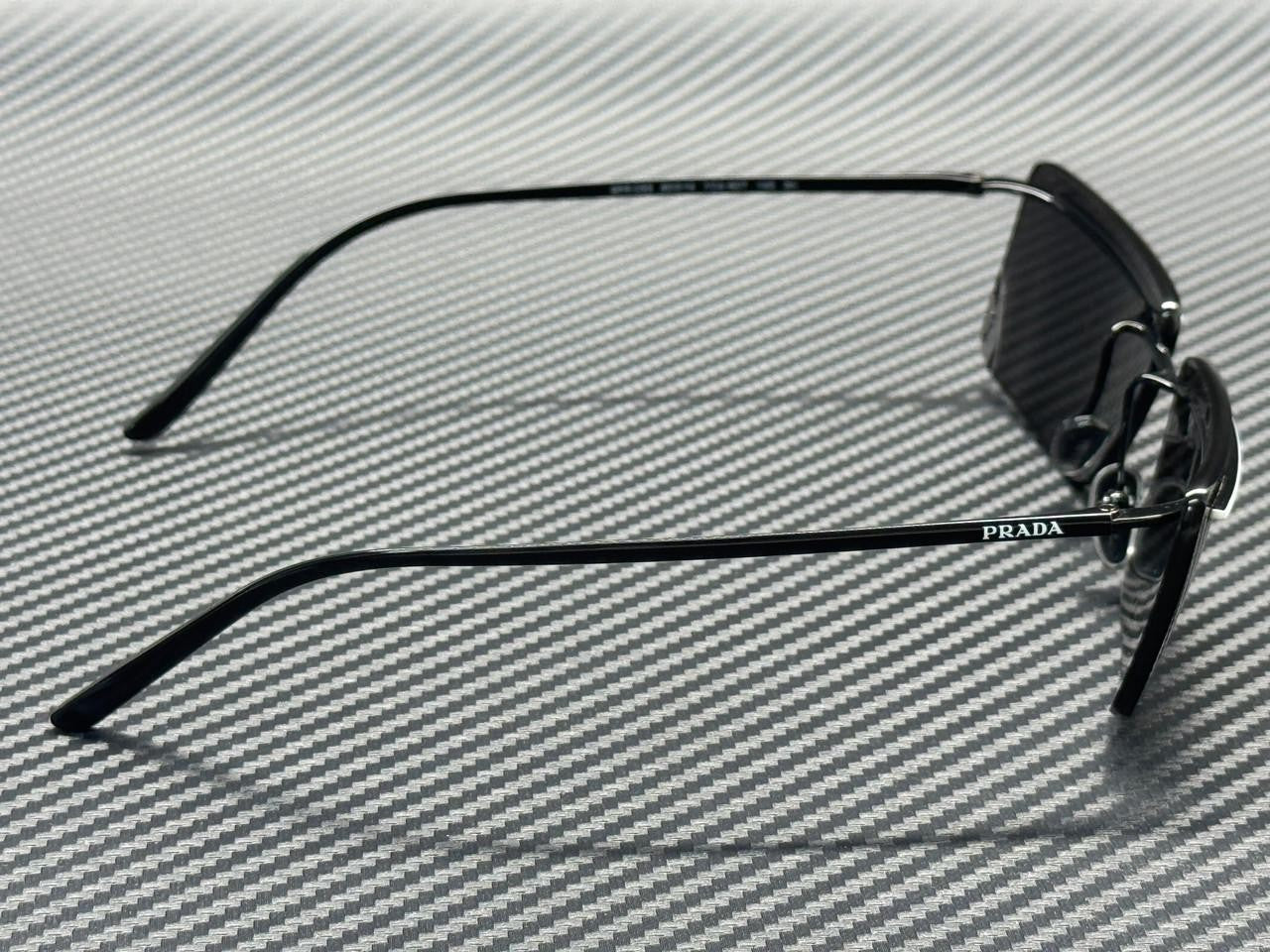 PRADA PR C53S YC460T Black White Dark Grey Men's 60 mm Sunglasses
