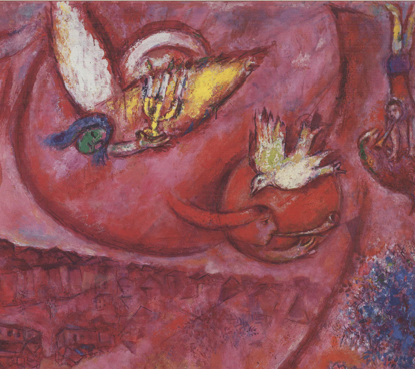 Marc Chagall The Song Of Songs Iii " Offset Lithograph Moderni