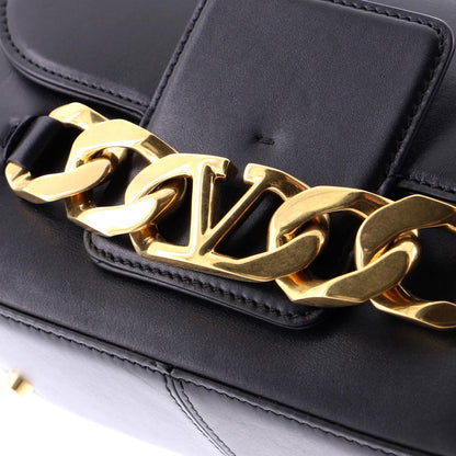 Valentino Garavani Vlogo Chain Flap Shoulder Bag Leather Medium
