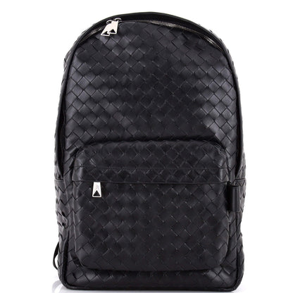 Bottega Veneta Front Pocket Backpack Intrecciato Leather Medium