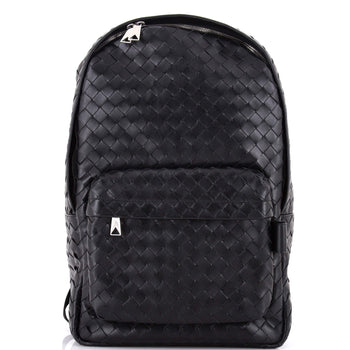 Bottega Veneta Front Pocket Backpack Intrecciato Leather Medium