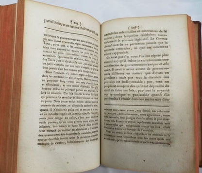 Louis-Sebastien Mercier De J.J. Rousseau 1791 First Edition Leather Book Revolut