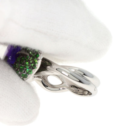 Chanel Ring Camellia Amethyst Garnet #50 K18