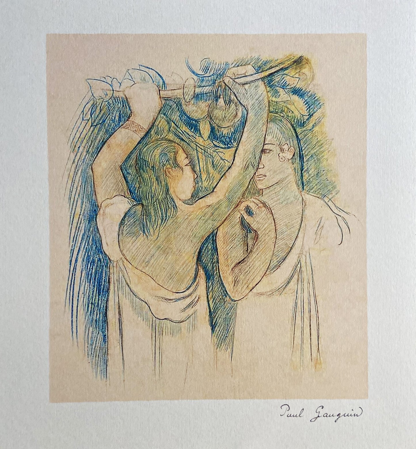 Paul Gauguin Lithograph 1960 Coa Signed Numbered -Egon Schiele