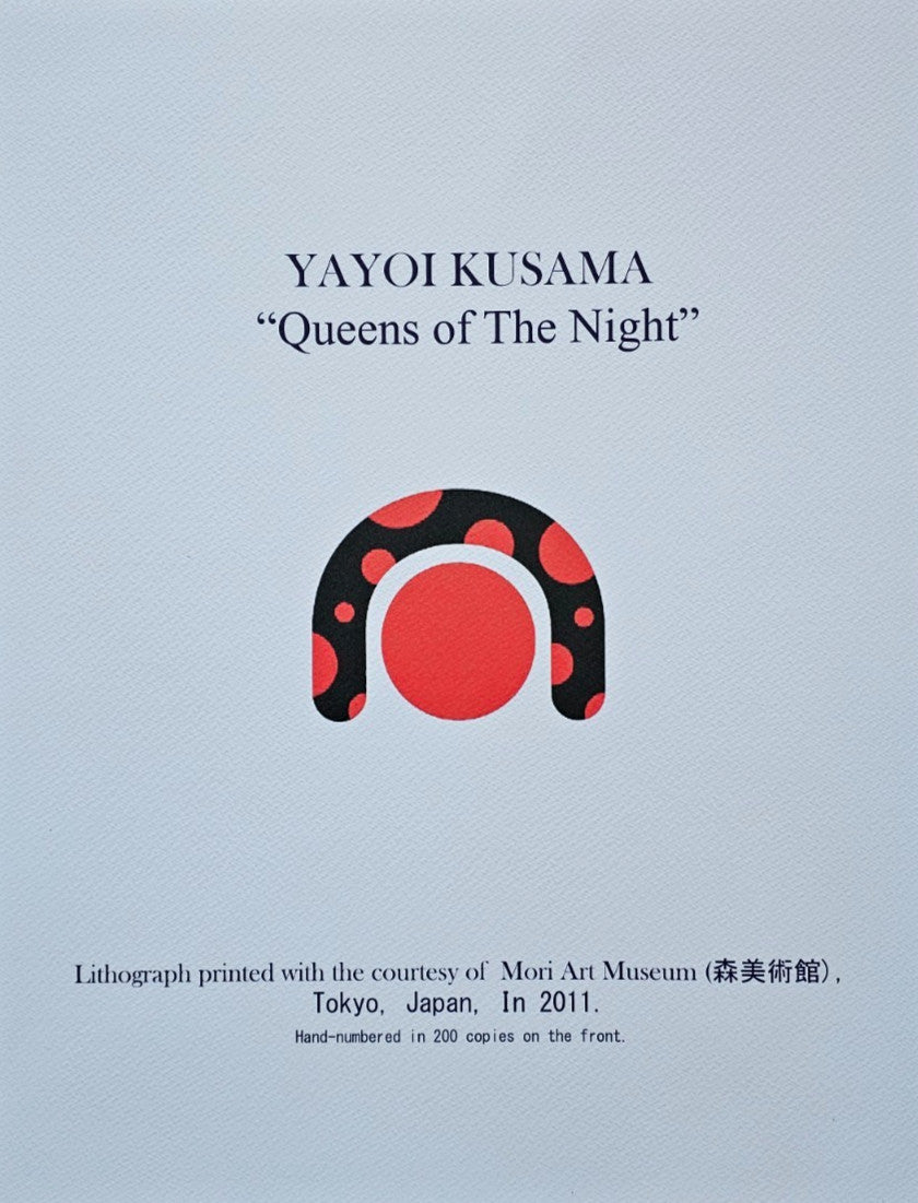 Yayoi Kusama Lithograph Coa