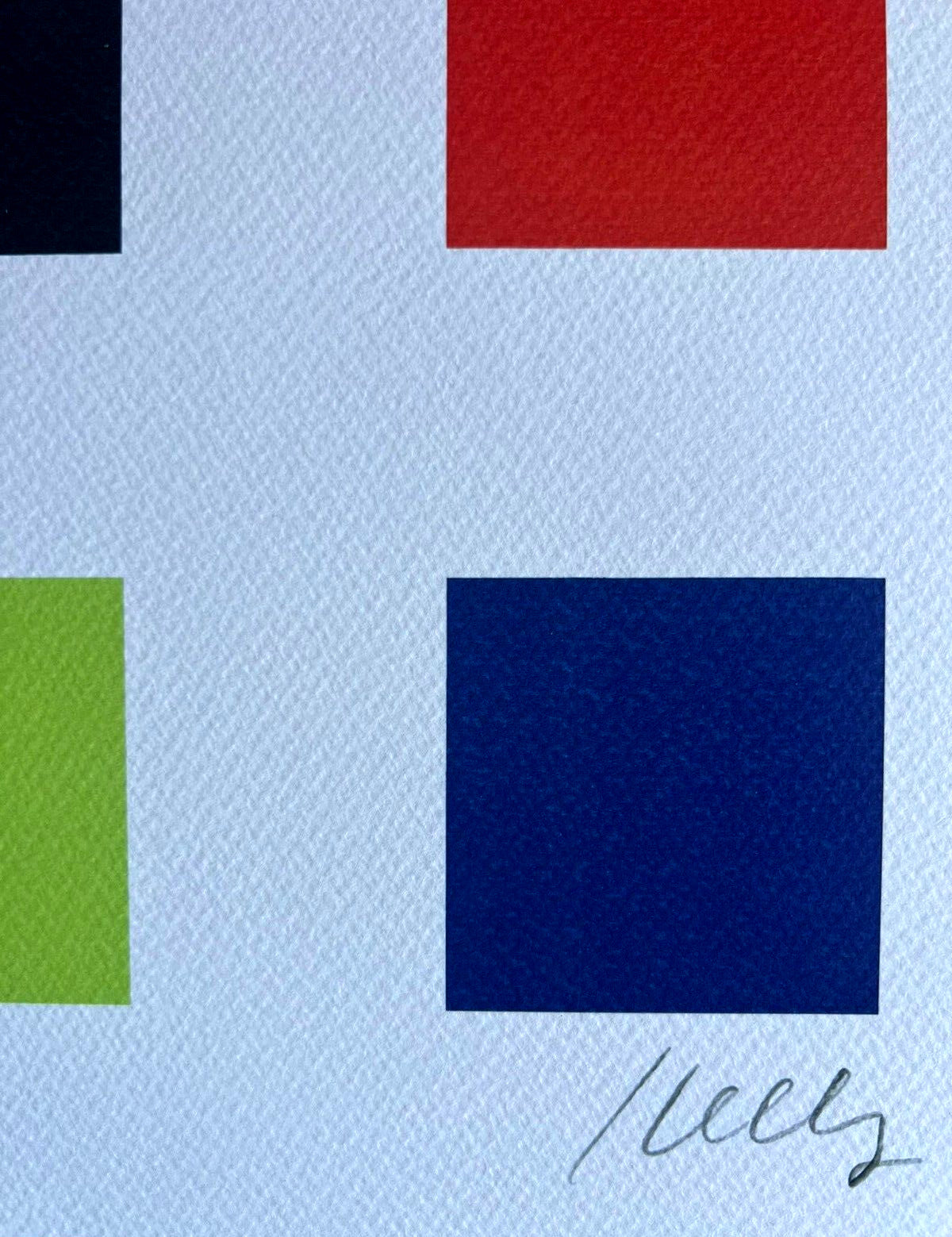 Ellsworth Kelly Lithograph Signed Coa 180 Ex Numbered Pencil Stamp