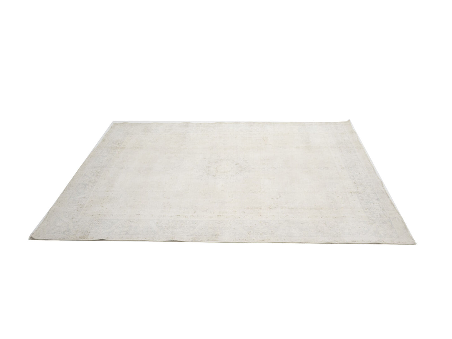 Antique Distressed Vintage Oriental Rug Muted