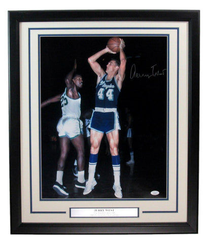Jerry West Autographed Los Angeles Lakers 16X20