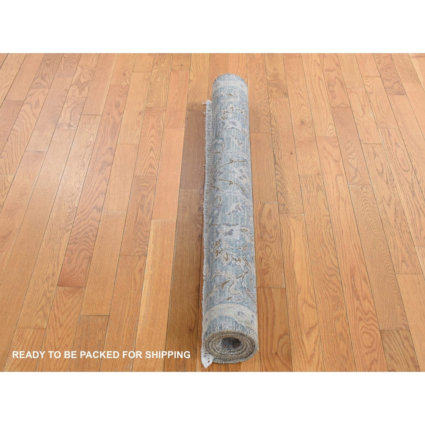 4'1"X6'2" Laurel Green Mughal Design Silk With Wool Hand Knotted Rug