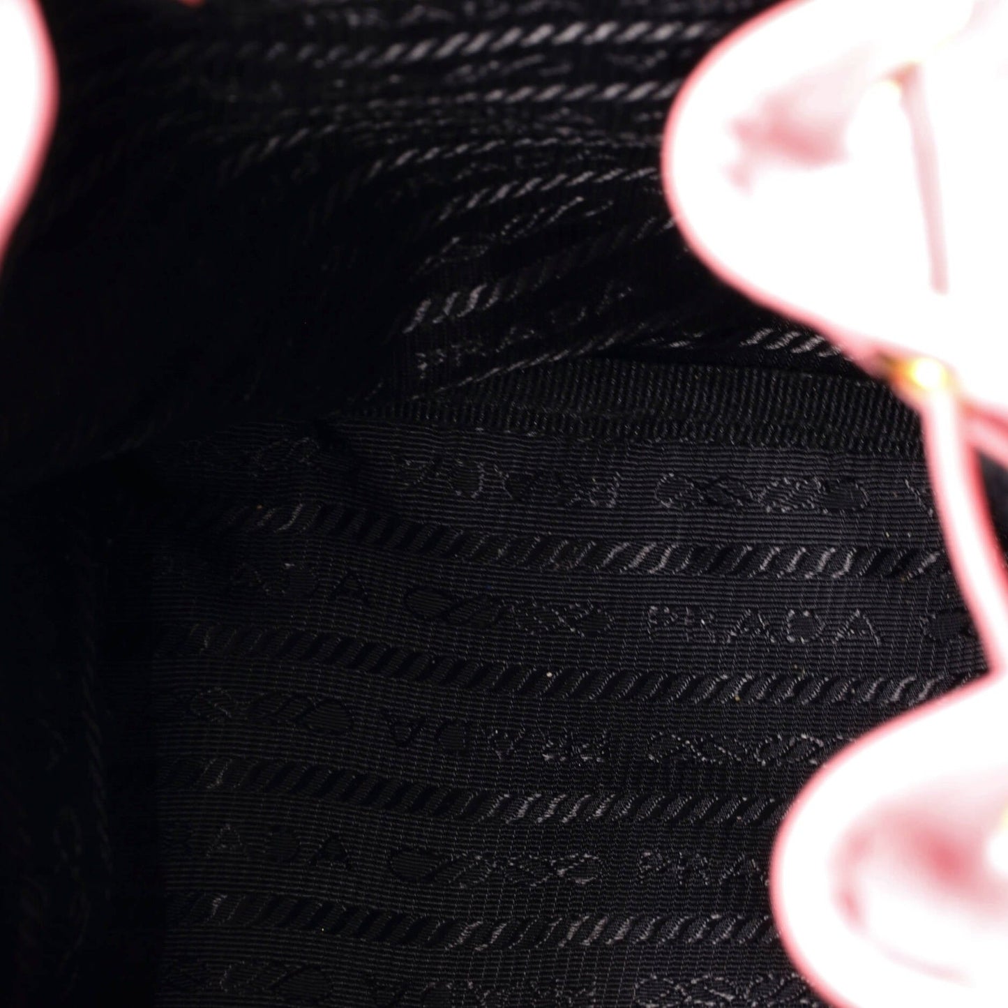 Prada Drawstring Pocket Bucket Bag Soft Calf Small