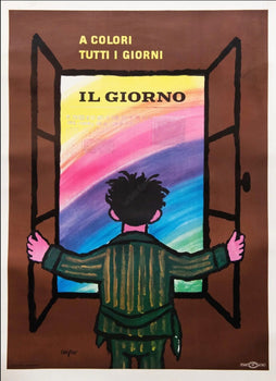 Il Giorno By Raymond Savignac 1956 Original Italian Poster