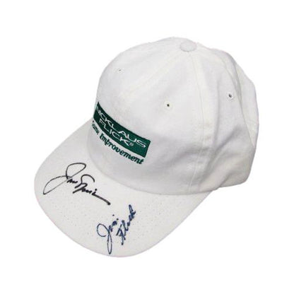 Jack Nicklaus / Jim Flick Dual-Signed White Golf Hat Jsa 190264