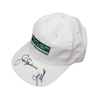 Jack Nicklaus / Jim Flick Dual-Signed White Golf Hat Jsa 190264