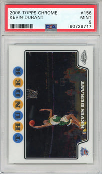Kevin Durant 2008 Topps Chrome Card #156 (Psa Mint 9)