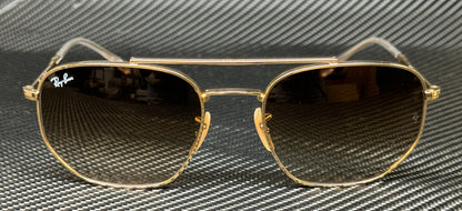 Ray Ban Rb3707 001 51 Gold Brown Gradient Unisex 57 Mm Sunglasses