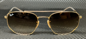 Ray Ban Rb3707 001 51 Gold Brown Gradient Unisex 57 Mm Sunglasses