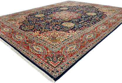 Hand-Knotted Vintage Classic Floral Oriental Rug