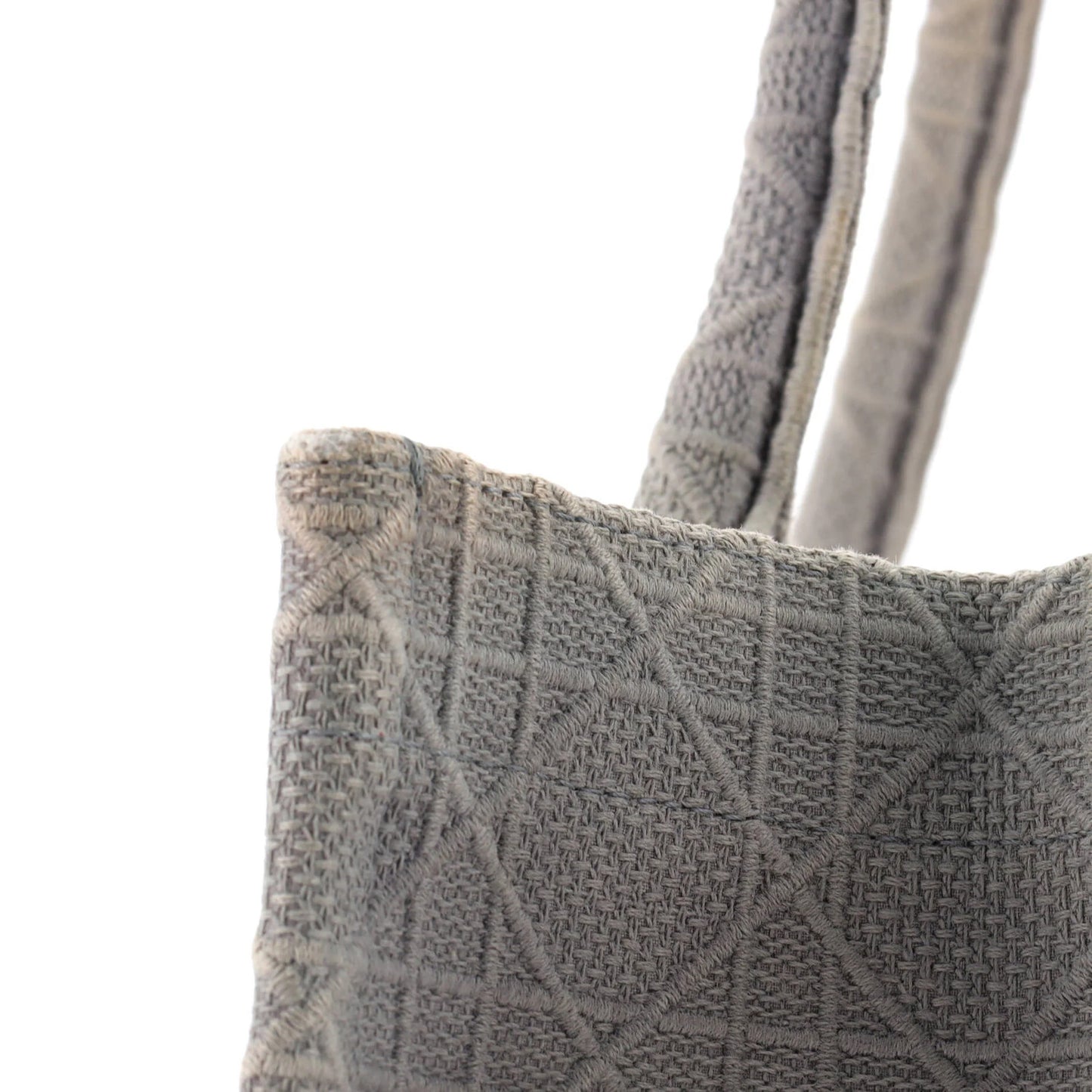 Christian Dior Book Tote Cannage Embroidered Canvas Medium