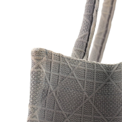 Christian Dior Book Tote Cannage Embroidered Canvas Medium