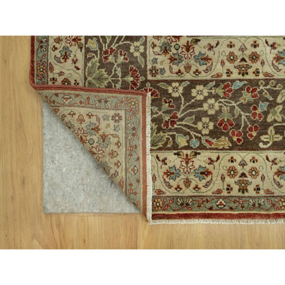9'2"X12'1" Arroyo Red Tebraz Haji Jalili Soft Wool Pile Hand Knotted Rug