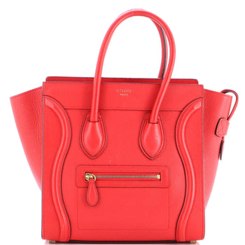 Celine Luggage Bag Grainy Leather Micro