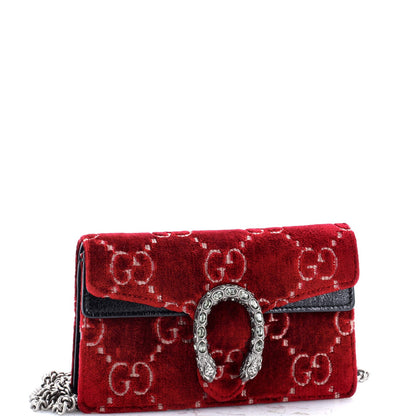 Gucci Dionysus Bag Gg Velvet Super Mini