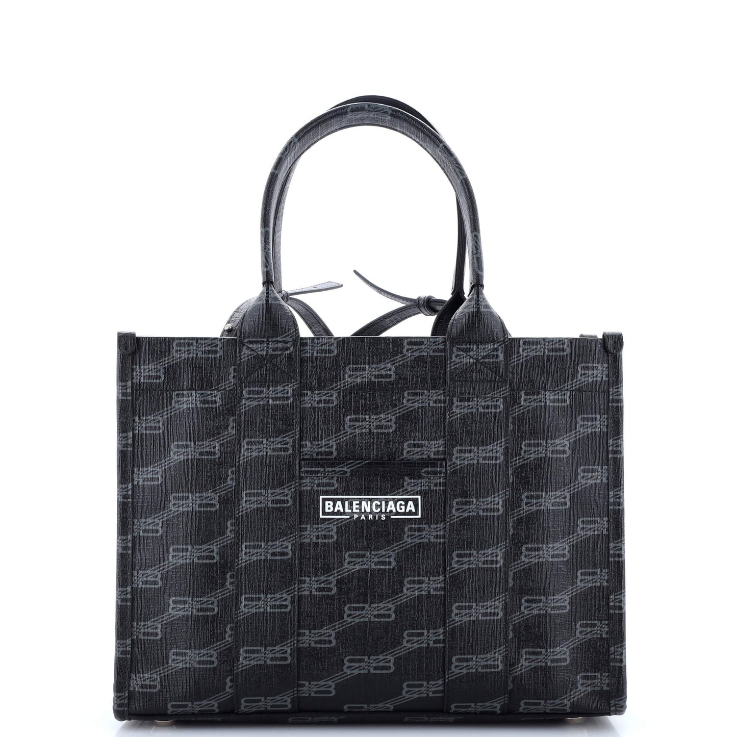 Balenciaga Hardware Tote Bb Monogram Coated Canvas Small