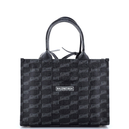 Balenciaga Hardware Tote Bb Monogram Coated Canvas Small