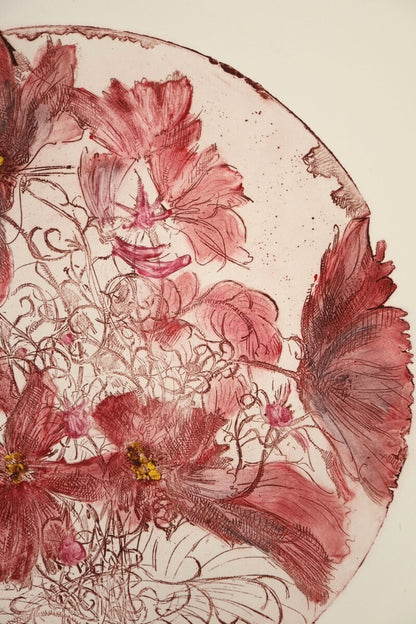 Numbered Joanne Isaac Cosmos in Tapio Wirkkala Etching Framed Signed Editon