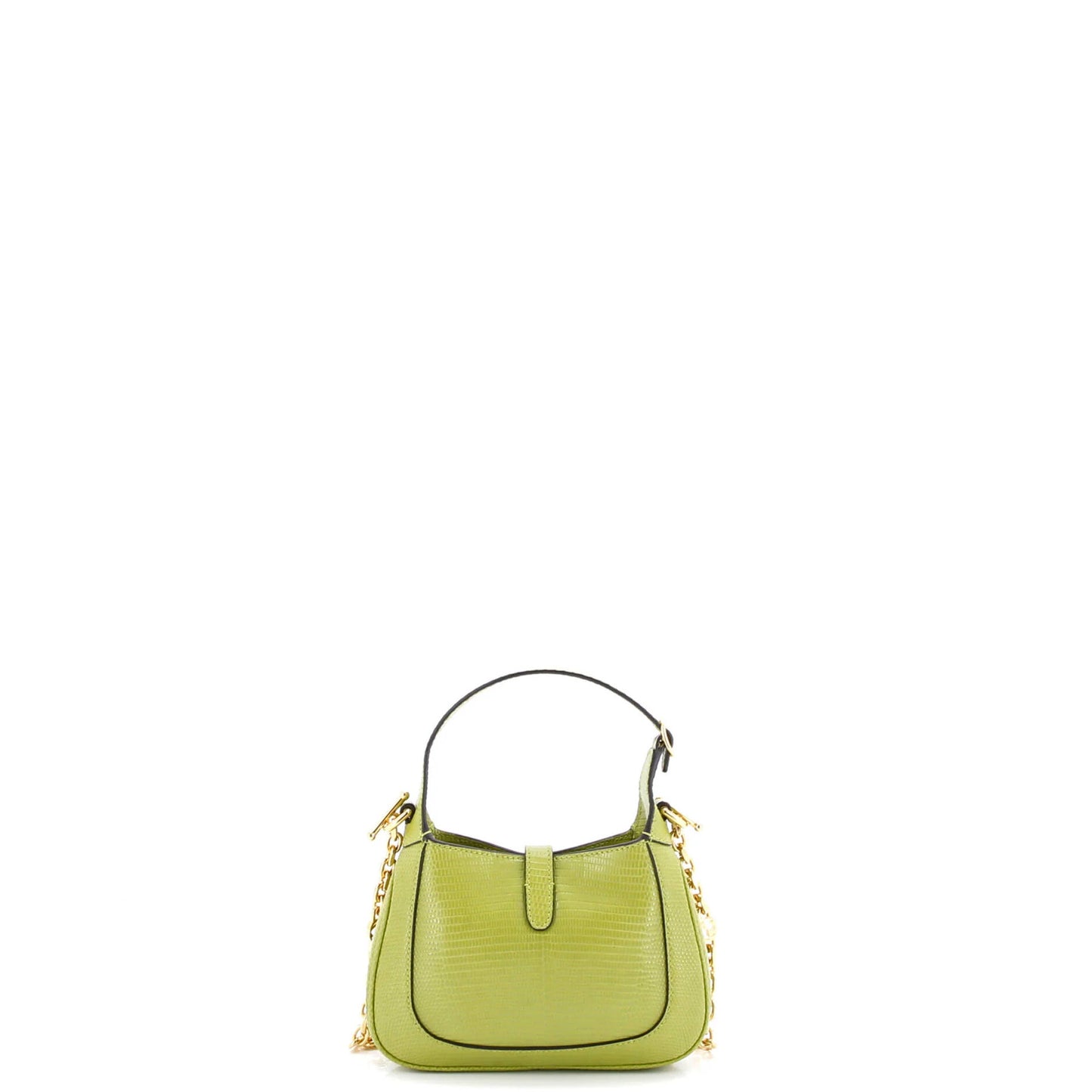 Gucci Jackie 1961 Chain Hobo Metallic Lizard Mini