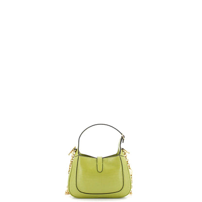 Gucci Jackie 1961 Chain Hobo Metallic Lizard Mini