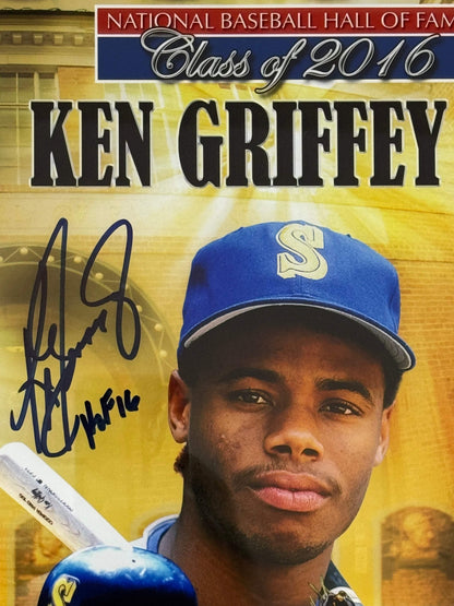 Ken Griffey Jr. Autographed 16X20 Framed Mariners Photo (Tristar)