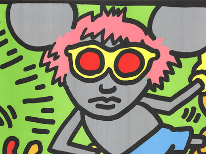 Keith Haring Andy Mouse " Serigraph Pop Art