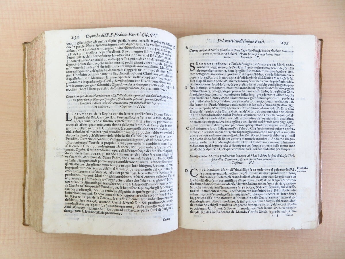 Marcos De Lisboa Delle Croniche De Gli Ordini Instituiti Dal P.S. Francesco 1605