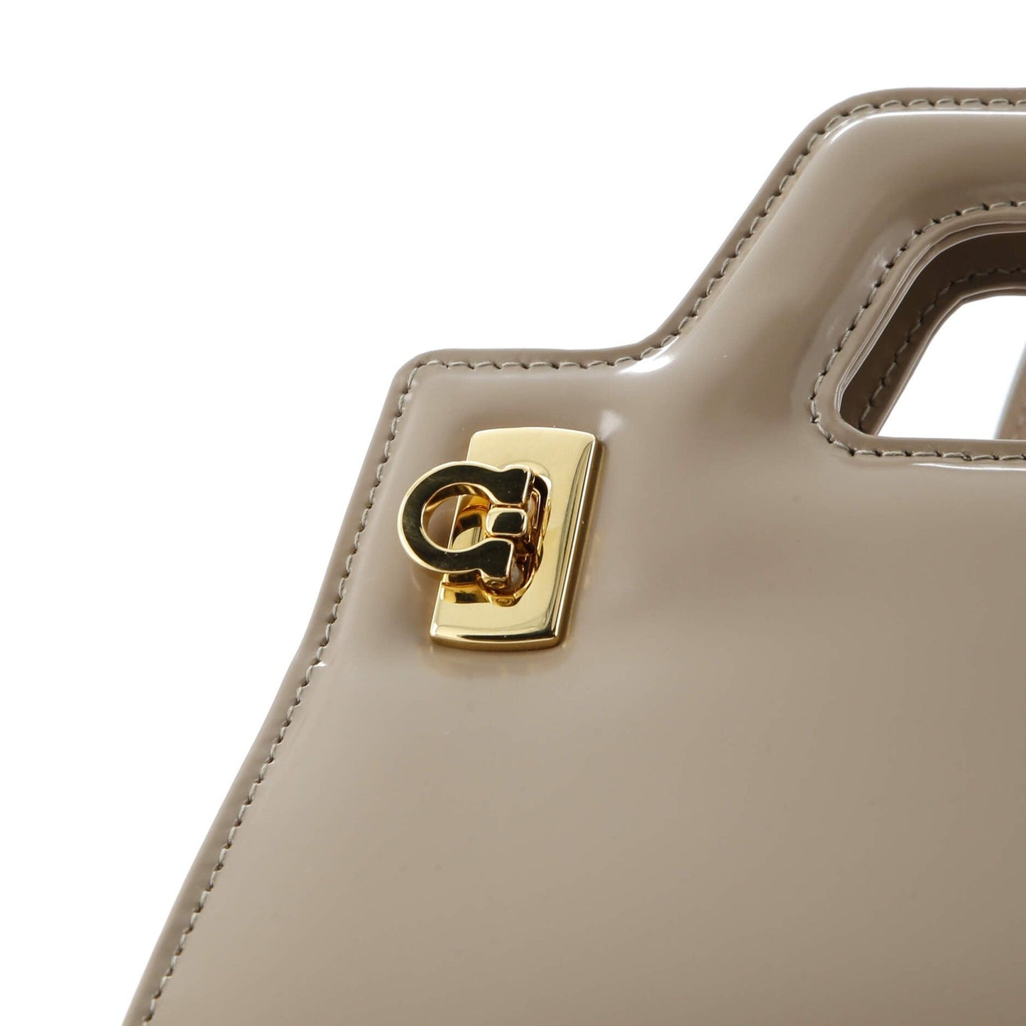 Salvatore Ferragamo Wanda Top Handle Shoulder Bag Leather Mini