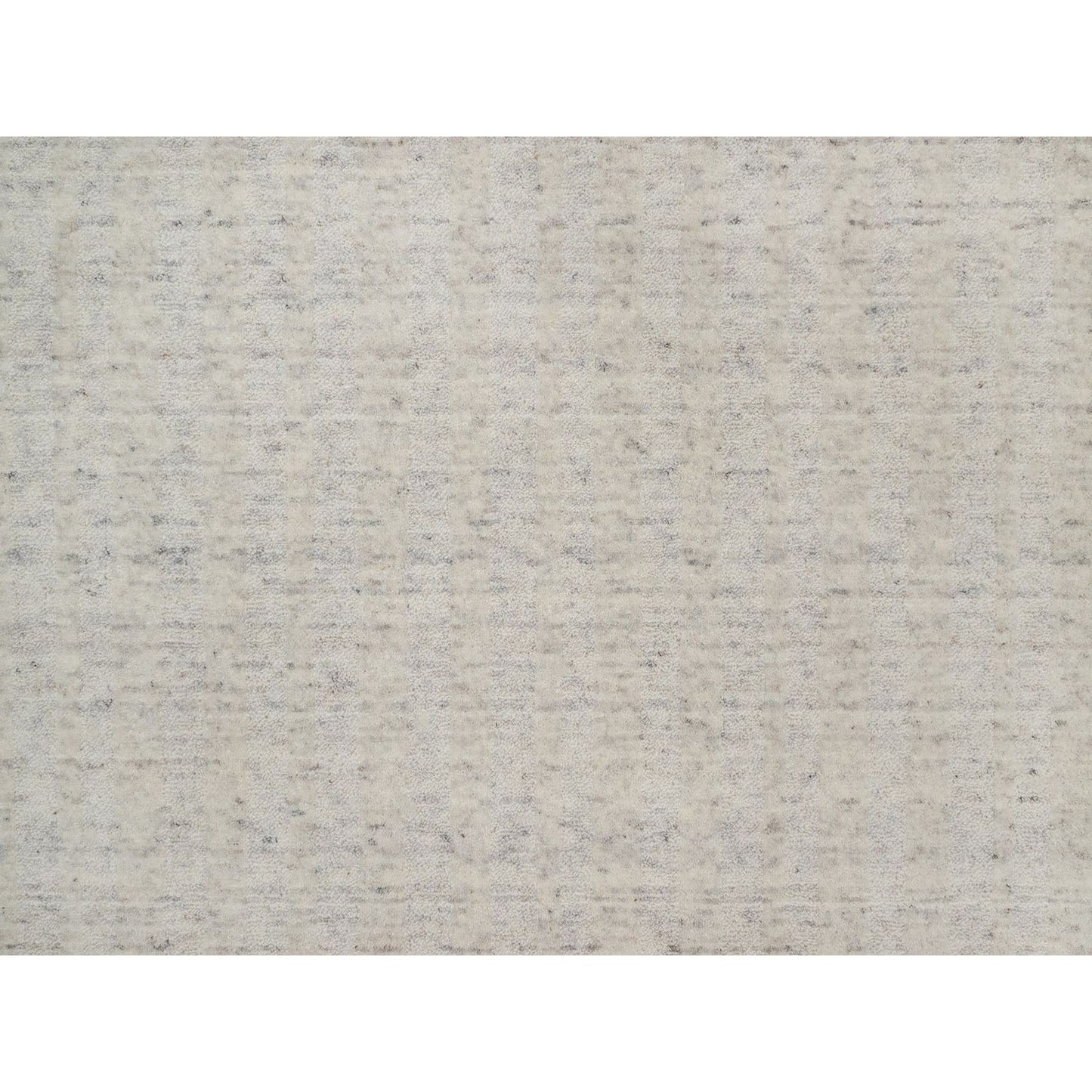 12'X15' Ivory Hand Loomed Xl Rug Salt And Pepper Effect Natural Wool