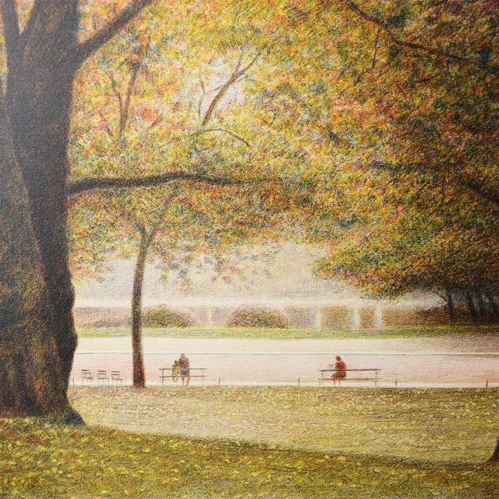 Harold Altman "Two Trees" Original Lithograph